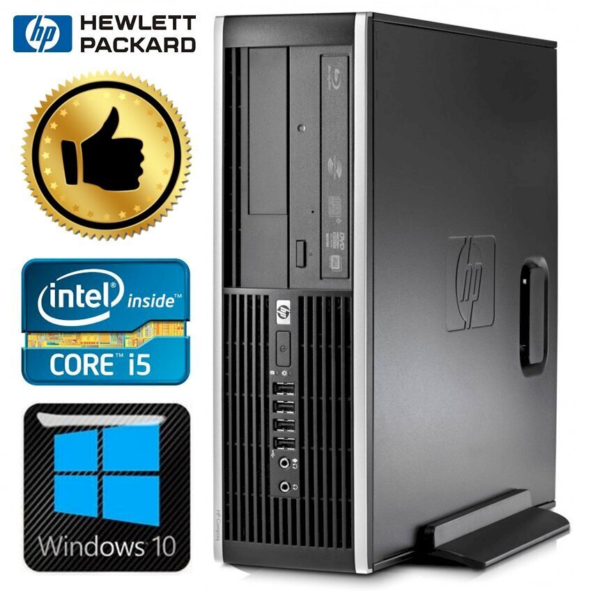 HP 8100 Elite SFF i5-650 4GB 480SSD DVD WIN10 [atjaunots] цена и информация | Stacionārie datori | 220.lv