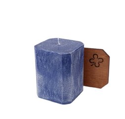 8-угольная свеча из пальмового воска цена и информация | Подсвечники, свечи | 220.lv