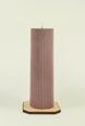 Sārta sojas vaska svece Cilindrs 5,5x19,5 cm.500 g
