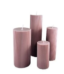 Розовые свечи из соевого воска, 4 шт. цена и информация | Подсвечники, свечи | 220.lv