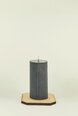 Черная свеча из соевого воска, Цилиндо, 4,5x9,5 см, 170 г