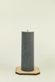 Melna sojas vaska svece Cilindrs 4,5x14,5 cm. 250 g