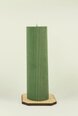 Зеленая свеча из соевого воска, Цилиндр, 5,5x19,5 см., 500 г