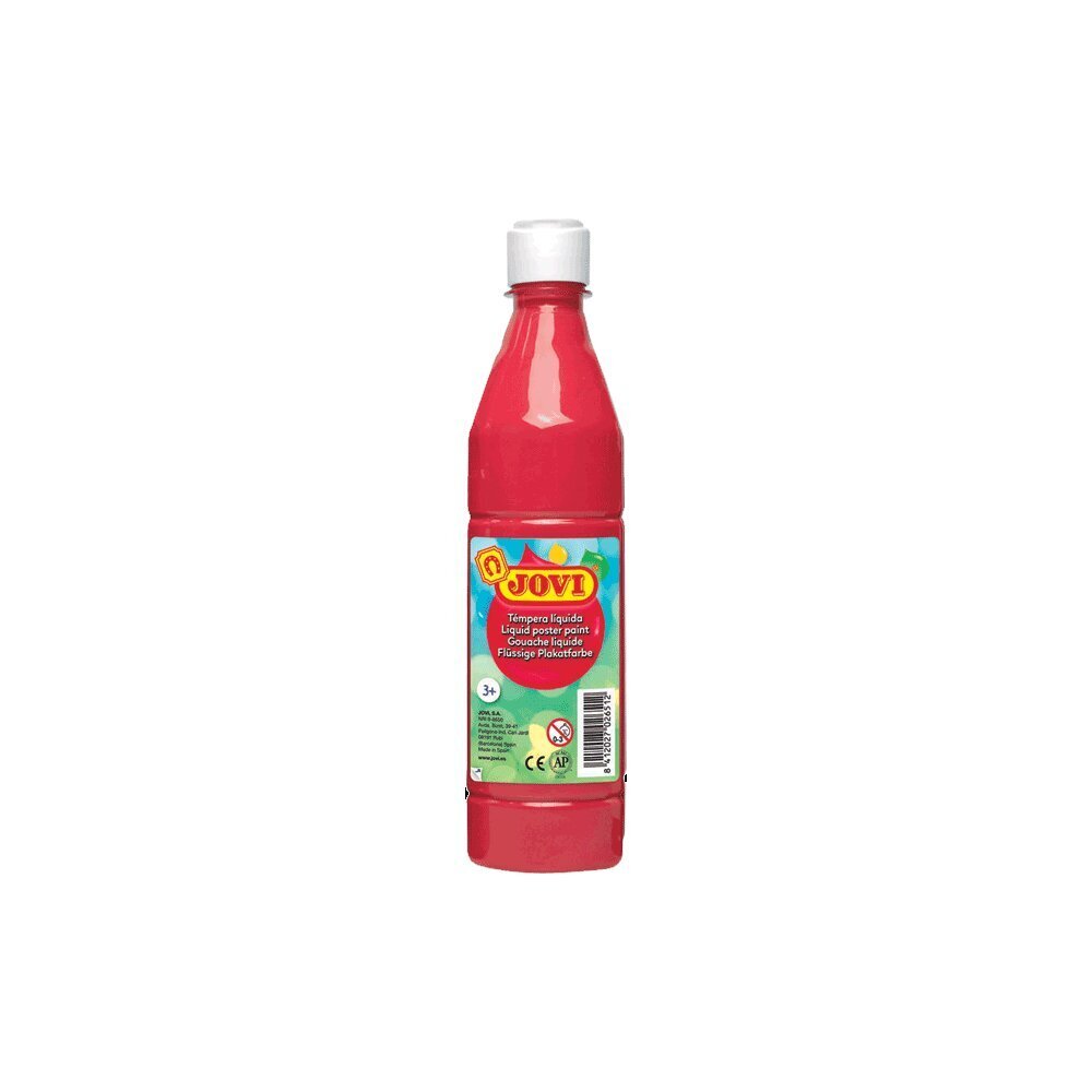 Guaša pudelē JOVI 506, 500 ml, sarkana цена и информация | Modelēšanas un zīmēšanas piederumi | 220.lv