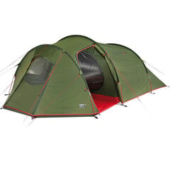 Палатка High Peak Goshawk 4, ​​зелено-красная цена и информация | Палатки | 220.lv