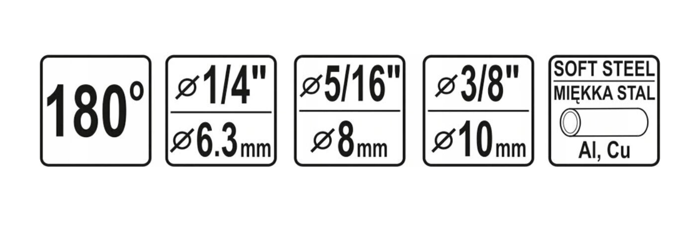 Cauruļu locīšanas ierīce 6-10 mm YATO, YT-21840 цена и информация | Rokas instrumenti | 220.lv