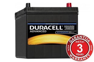 DURACELL Advanced 60Ah 510A 12V аккумулятор цена и информация | Аккумуляторы | 220.lv