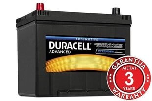 DURACELL Advanced 70Ah 600A 12V аккумулятор левый цена и информация | Аккумуляторы | 220.lv