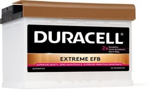 DURACELL Extreme EFB 75Ah 730A 12V аккумулятор цена и информация | Аккумуляторы | 220.lv