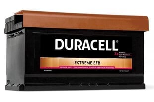 DURACELL Extreme EFB 75Ah 730A 12V akumulators цена и информация | Аккумуляторы | 220.lv