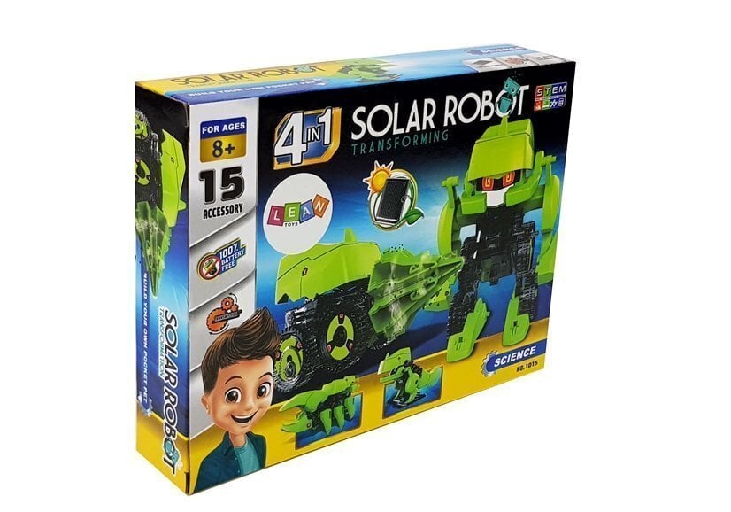 Ar saules enerģiju darbināms robots-konstruktors 4in1 цена и информация | Attīstošās rotaļlietas | 220.lv