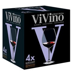 Nachtmann Vivino Burgundy vīna glāzes, 4 gab. cena un informācija | Glāzes, krūzes, karafes | 220.lv
