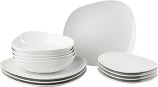 By Villeroy & Boch Organic šķīvju komplekts no 12 priekšmetiem, baltā krāsā цена и информация | Посуда, тарелки, обеденные сервизы | 220.lv