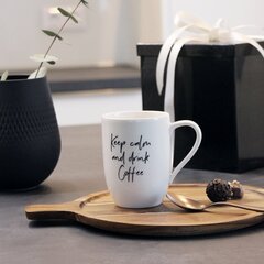 Villeroy & Boch Statement krūze “Keep Calm and drink Coffee”, 0,34 L цена и информация | Стаканы, фужеры, кувшины | 220.lv