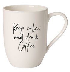 Villeroy & Boch Statement krūze “Keep Calm and drink Coffee”, 0,34 L cena un informācija | Glāzes, krūzes, karafes | 220.lv