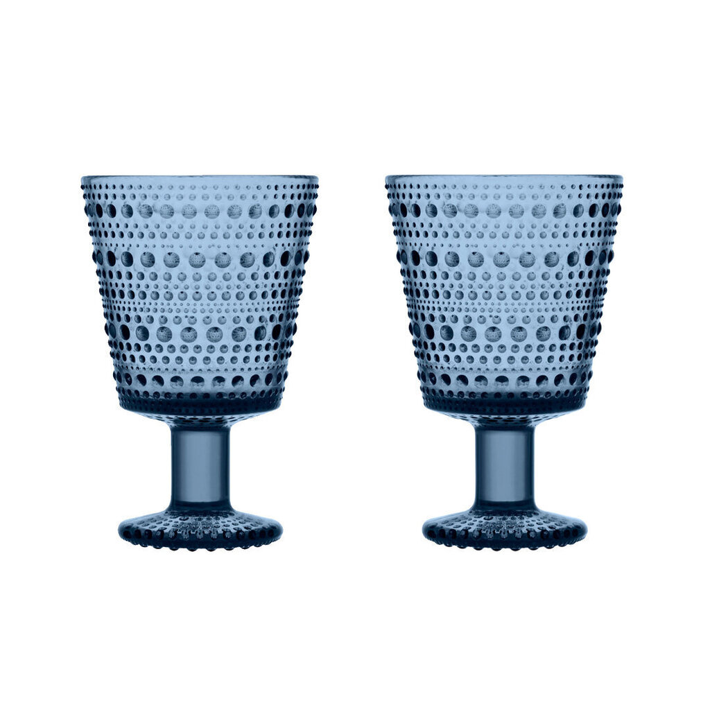 Iittala Kastehelmi dzērienu glāze, 260 ml, lietus zila, 2gab. cena un informācija | Glāzes, krūzes, karafes | 220.lv