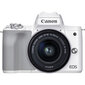 Fotoaparāts Canon EOS M50 Mark II 15-45 IS STM + 55-200 IS STM, Balts cena un informācija | Digitālās fotokameras | 220.lv