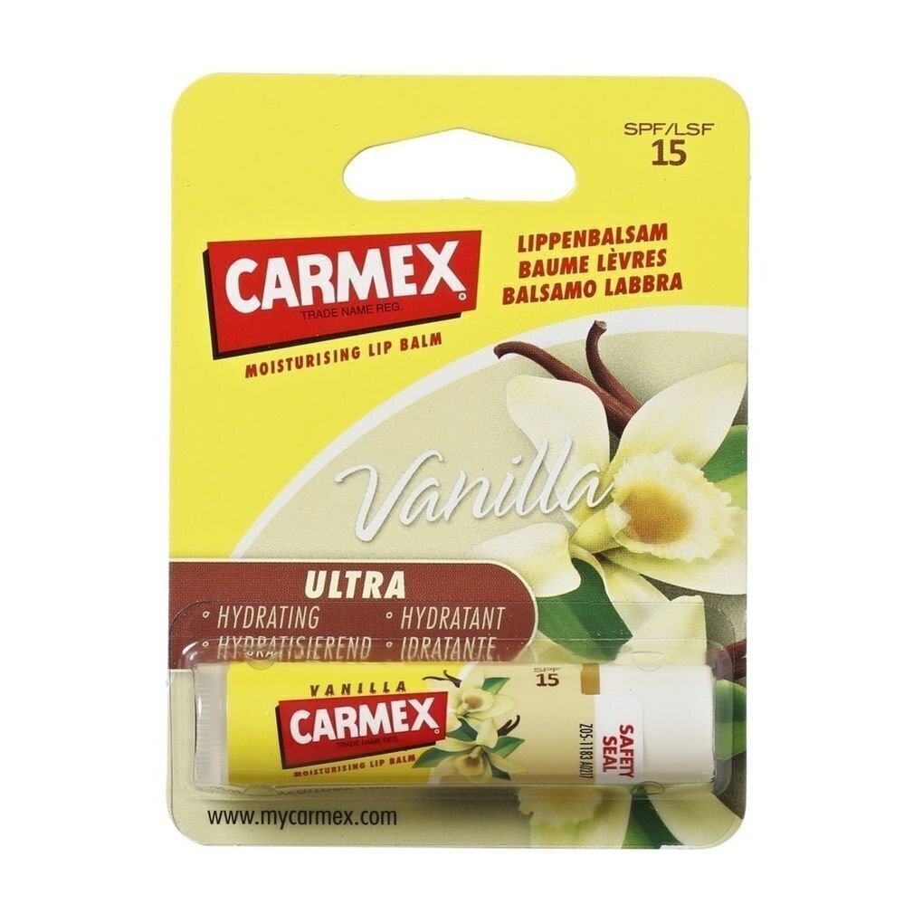 Carmex stick VANILLA - lūpu balzams cena un informācija | Lūpu krāsas, balzāmi, spīdumi, vazelīns | 220.lv