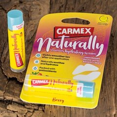 Carmex Naturally Berry Stick - lūpu balzams cena un informācija | Lūpu krāsas, balzāmi, spīdumi, vazelīns | 220.lv