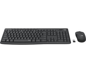 Беспроводная клавиатура Logitech MK295 (DE) Silent Combo, серая цена и информация | Клавиатуры | 220.lv