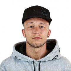 Vīriešu cepure SnapBack Black Logo, melna kaina ir informacija | Vīriešu cepures, šalles, cimdi | 220.lv