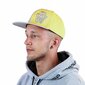 Vīriešu cepure ar nagu SnapBack Grey & Yellow, pelēka/dzeltena cena un informācija | Vīriešu cepures, šalles, cimdi | 220.lv