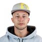 Vīriešu cepure ar nagu SnapBack Grey & Yellow, pelēka/dzeltena cena un informācija | Vīriešu cepures, šalles, cimdi | 220.lv