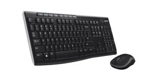 Беспроводная клавиатура Logitech MK270 (ES) Combo, черная цена и информация | Клавиатуры | 220.lv