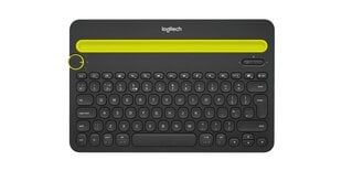 Беспроводная клавиатура Logitech K480 (DE) Multi-Device, черная цена и информация | Клавиатуры | 220.lv