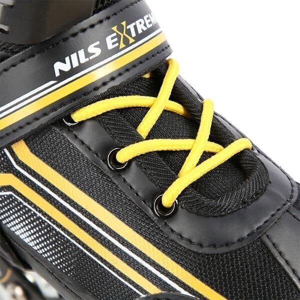 Regulējamas slidas Nils Extreme NH18190, melnas/dzeltenas cena un informācija | Skrituļslidas | 220.lv