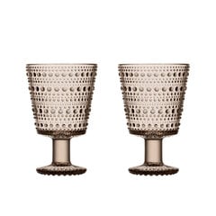 Iittala Kastehelmi dzērienu glāze, 260 ml, bēša, 2 gab. цена и информация | Стаканы, фужеры, кувшины | 220.lv