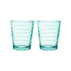 Iittala Aino Aalto glāze, 22 cl, ūdens zaļa, 2 gab. cena un informācija | Glāzes, krūzes, karafes | 220.lv