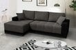 Stūra gulta Melan-Agulta 04, 130x195cm, pelēks cena un informācija | Dīvāni | 220.lv