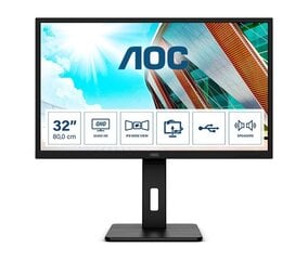 AOC Q32P2, 31.5" цена и информация | Мониторы | 220.lv