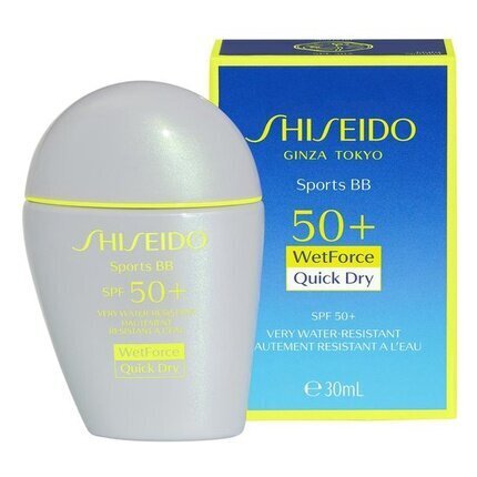 Krēmīgs pūderis Shiseido Sports BB SPF50, 30 ml цена и информация | Grima bāzes, tonālie krēmi, pūderi | 220.lv