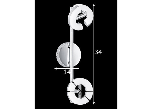 Griestu lampa Donut LED, 2 x 6 W/840 lm cena un informācija | Griestu lampas | 220.lv