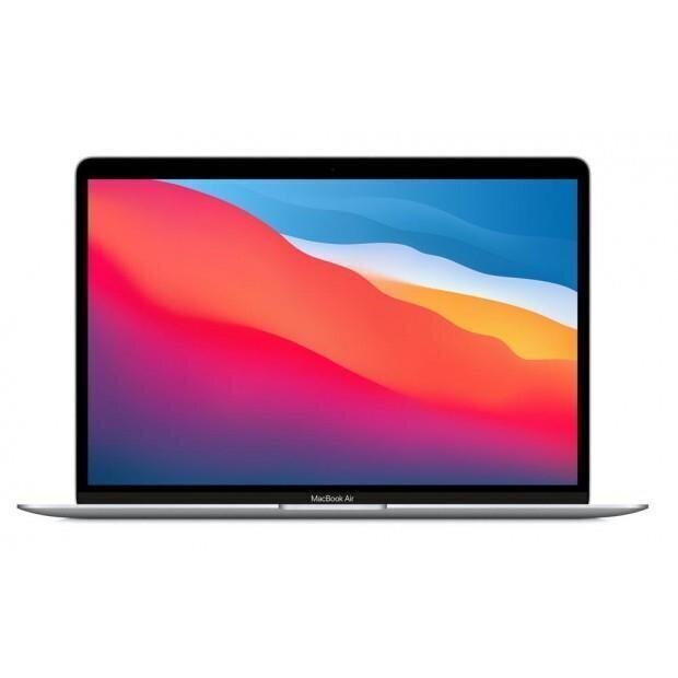 Apple MacBook Air 13” M1 8C CPU, 7C 8/256GB Silver RUS MGN93RU/A cena un informācija | Portatīvie datori | 220.lv