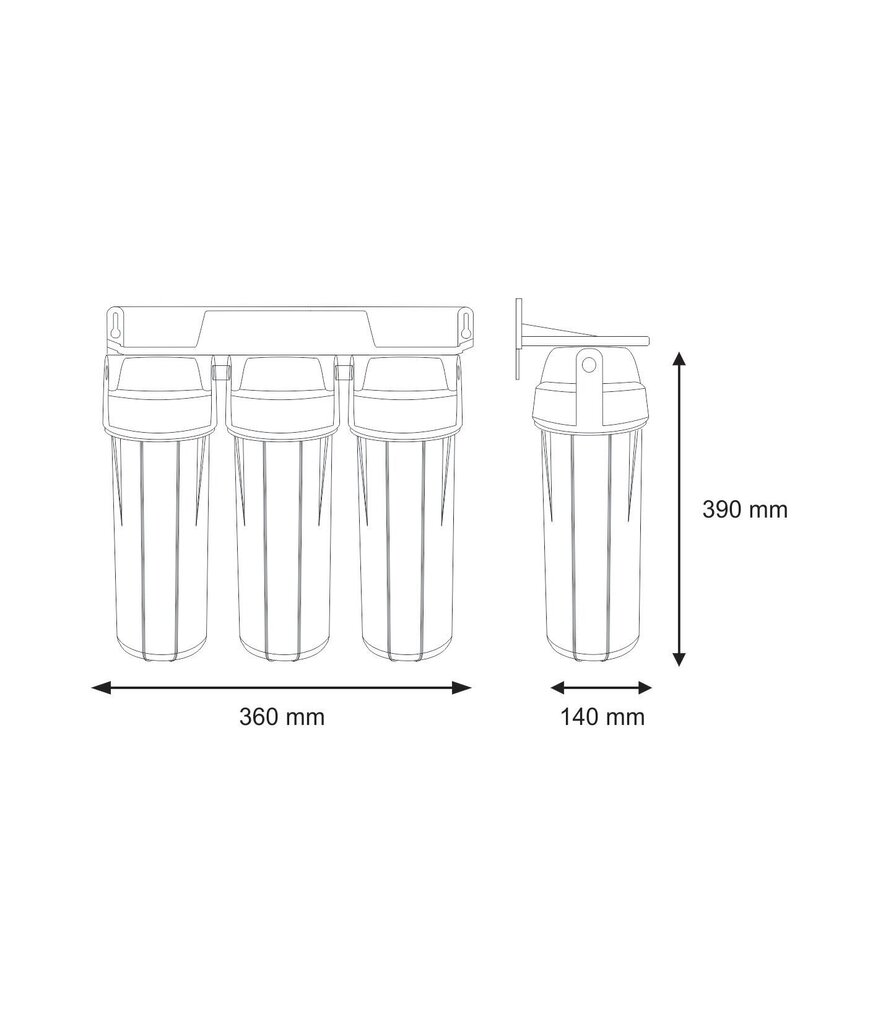 Ūdens filtrēšanas sistēma Aqua Optima EPS911_ART2438 cena