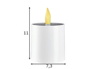 Sveces formas lampa ar saules paneli Saul cena un informācija | Sveces un svečturi | 220.lv