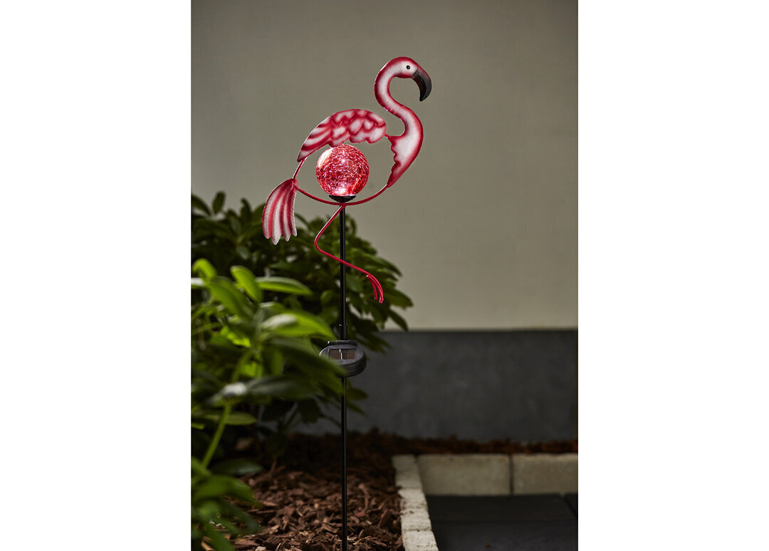 Dārza lampa ar saules paneli Flamingo cena un informācija | Āra apgaismojums | 220.lv