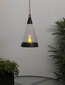 Dārza lampa ar saules paneli, melna, 0,06 W cena un informācija | Āra apgaismojums | 220.lv
