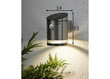 Sienas lampa ar saules paneli, silti balts gaismas tonis cena un informācija | Āra apgaismojums | 220.lv
