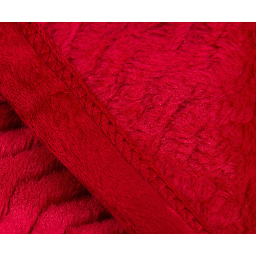 Mīksts flīsa pleds Memphis STOLA, 100x150 cm, sarkanā krāsā cena un informācija | Gultas pārklāji, pledi | 220.lv