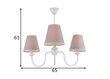 Griestu lampa Rafaello II, balta/kapučīno toņa, 3x 40 W cena un informācija | Piekaramās lampas | 220.lv