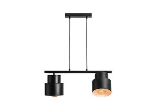 Griestu lampa Kadm I, melna, 2x 60 W cena un informācija | Griestu lampas | 220.lv