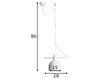 Griestu lampa Beryl, balta, 1x 60 W цена и информация | Griestu lampas | 220.lv