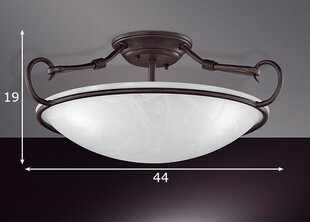 Griestu lampa Como, ar 3x 40 W spuldzēm cena un informācija | Griestu lampas | 220.lv