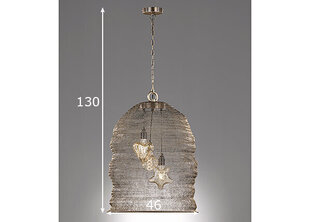 Griestu lampa Ano, antīka misiņa apdares, 3x 40 W spuldzes cena un informācija | Griestu lampas | 220.lv
