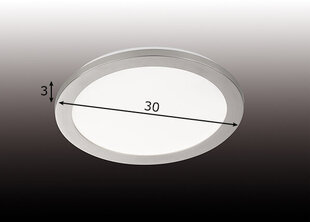 Потолочный светильник Gotland LED, никель цена и информация | Потолочные светильники | 220.lv
