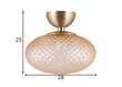 Griestu lampa Jackson, dzintara krāsas цена и информация | Griestu lampas | 220.lv